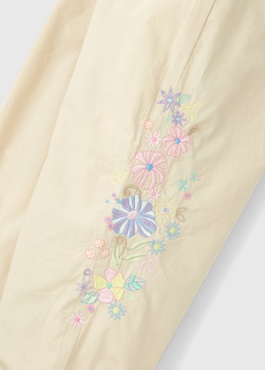 Girls Stone Embroidered Cargo Trousers (7-15yrs)