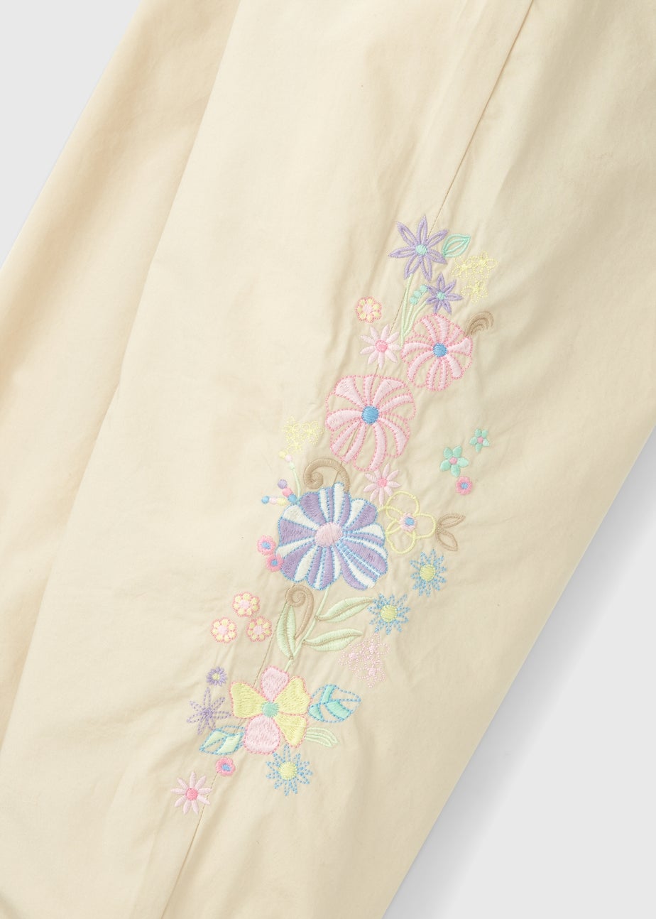 Girls Stone Embroidered Cargo Trousers (7-15yrs)