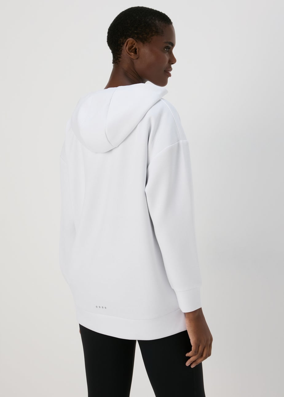 Souluxe White Zip Hoodie