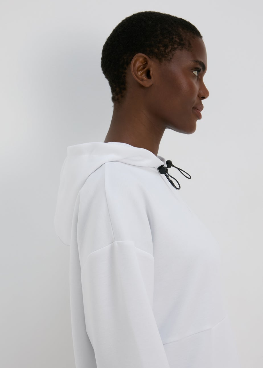 Souluxe White Zip Hoodie