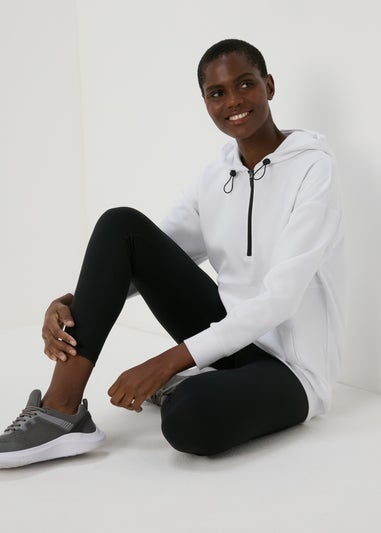 Souluxe White Zip Hoodie