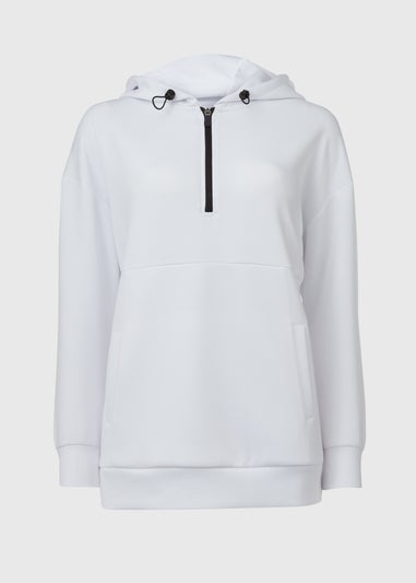Souluxe White Zip Hoodie