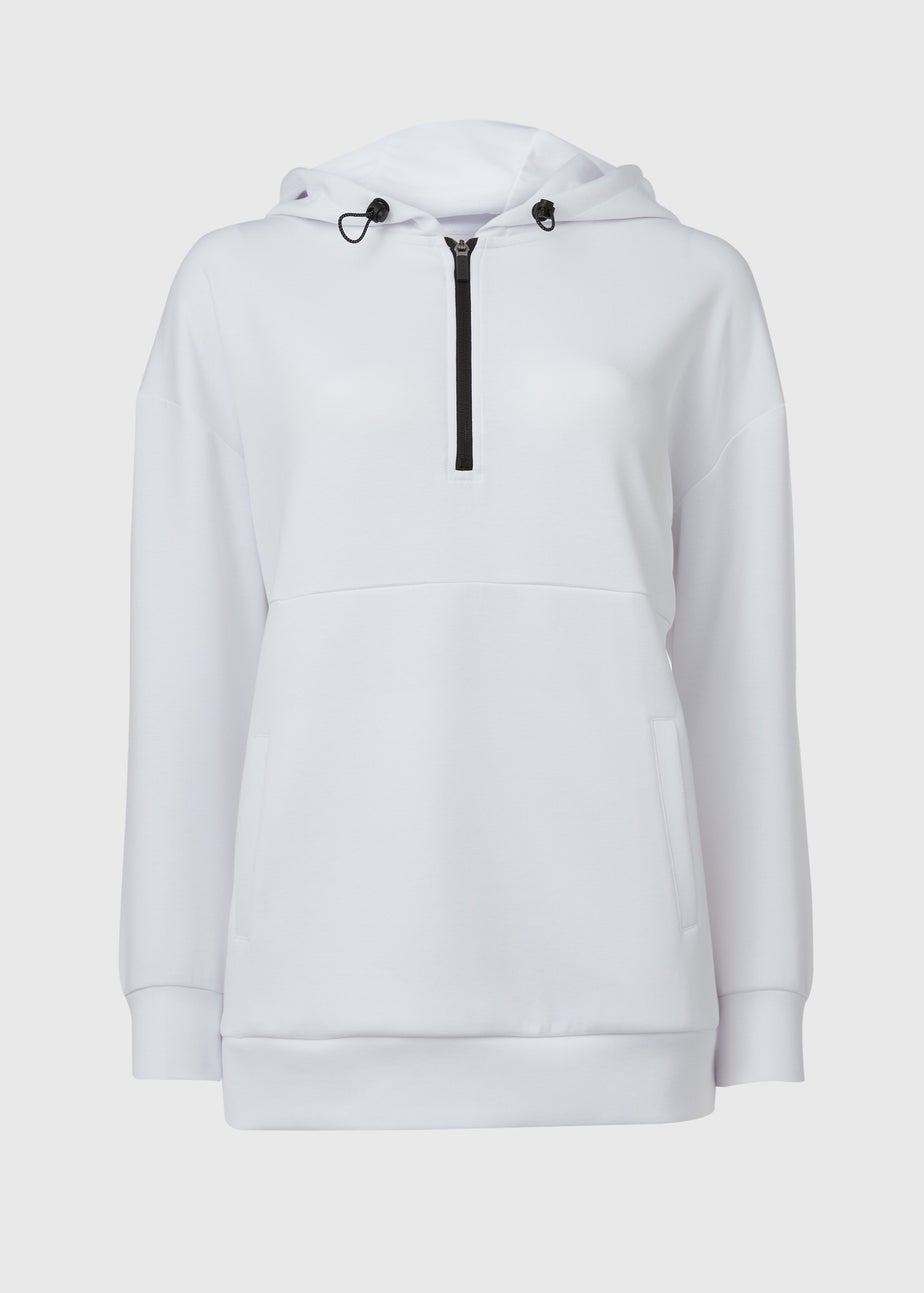 Souluxe White Zip Hoodie