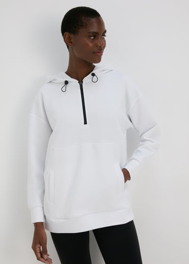 Souluxe White Zip Hoodie