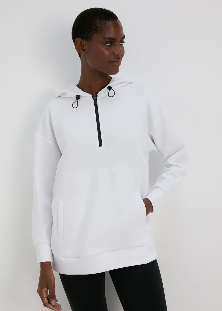 Souluxe White Zip Hoodie