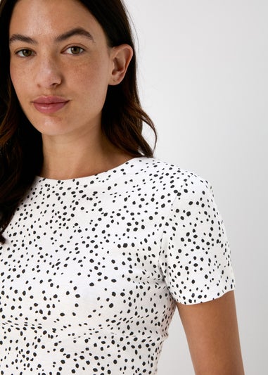 White/Black Polka Dot T-Shirt