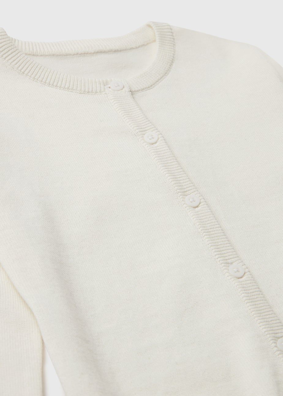 Girls White Cardigan (1-7yrs)