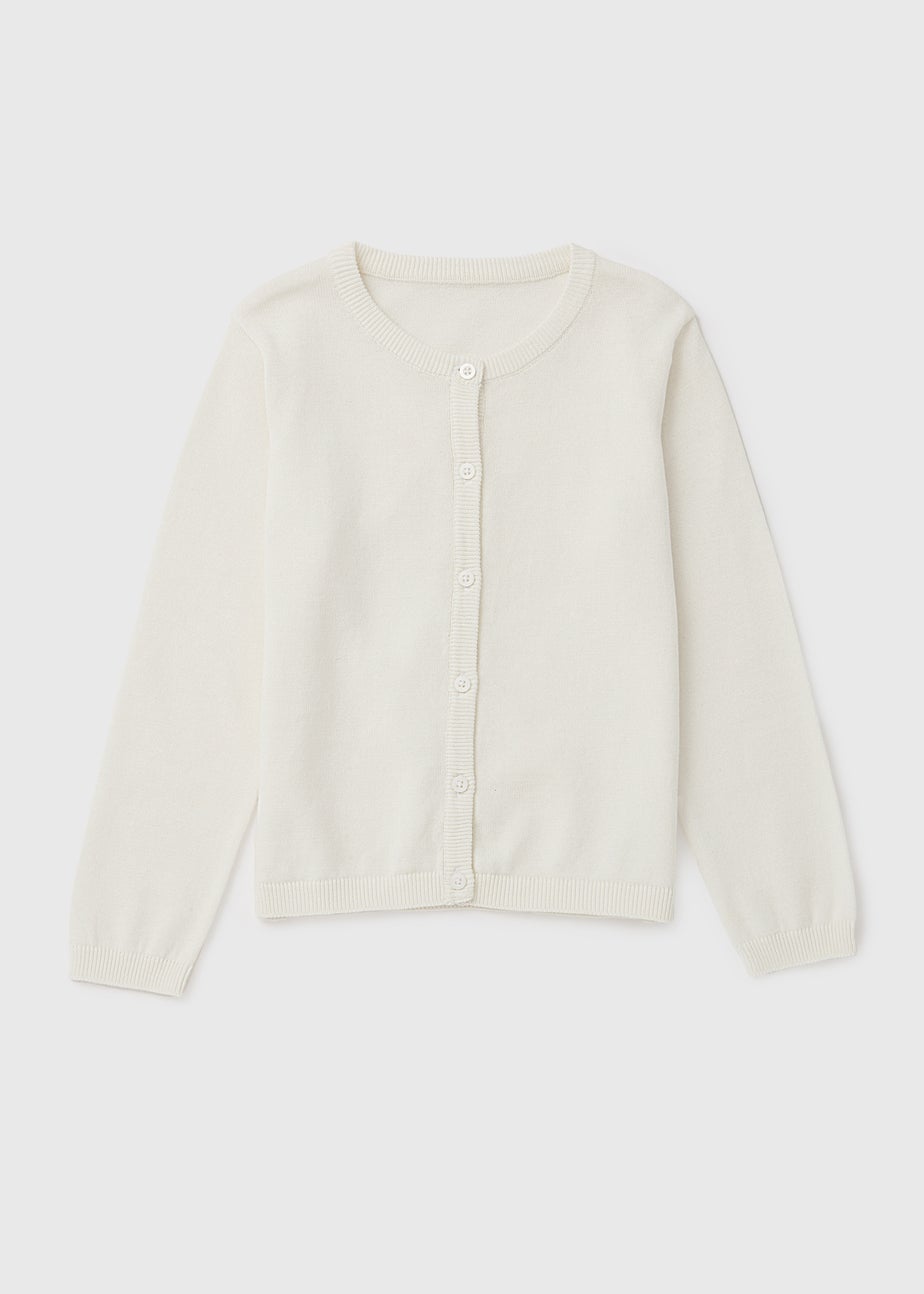 Girls White Cardigan (1-7yrs)