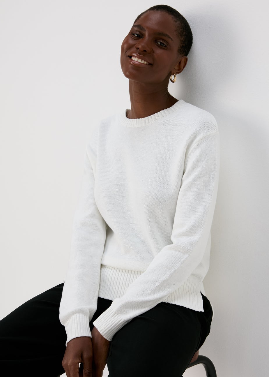 Ivory Solid Jumper