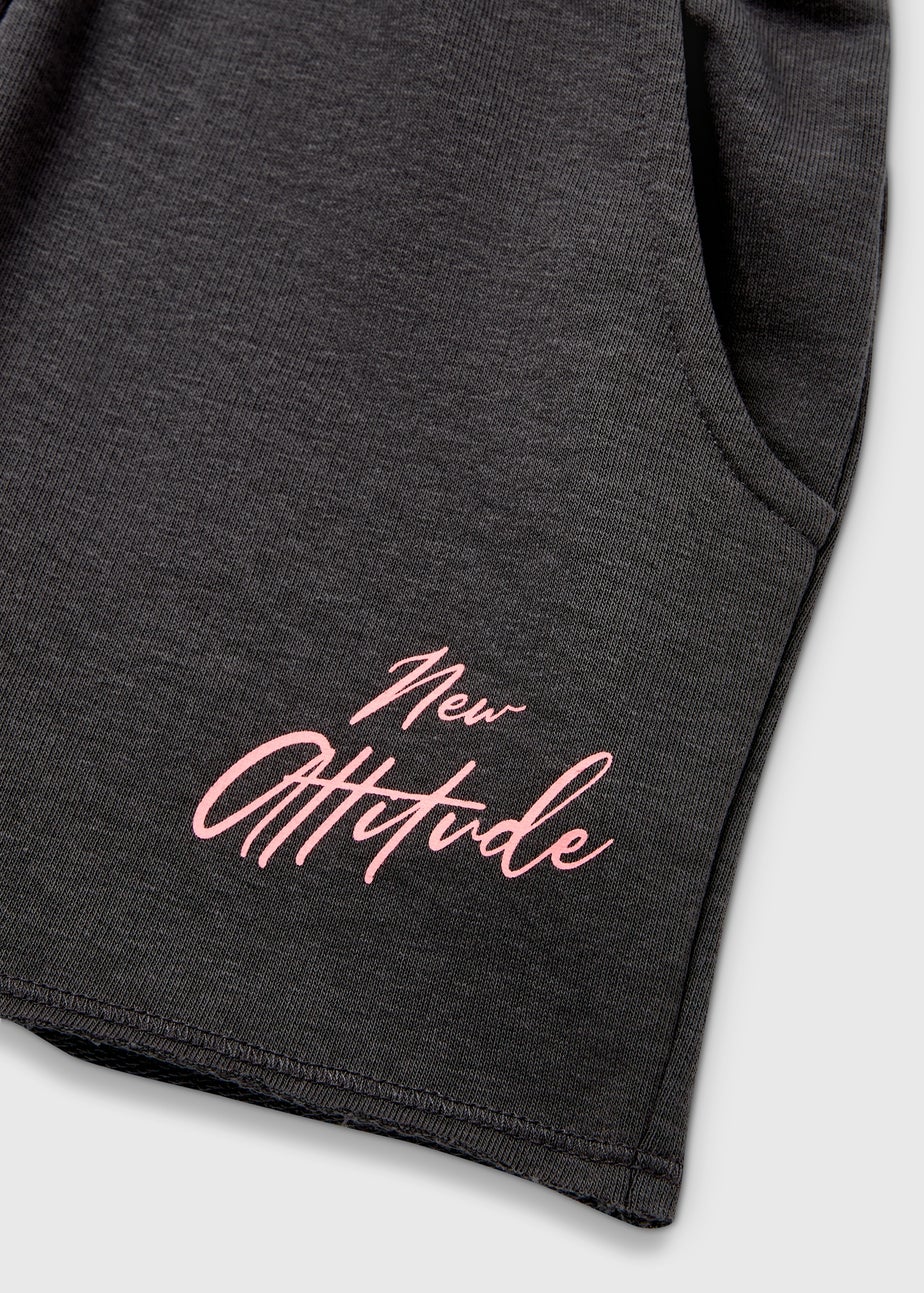 Girls Charcoal Boxer Shorts (7-15yrs)