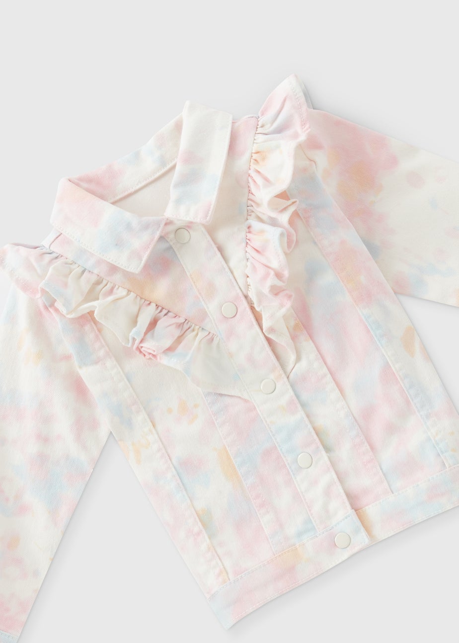 Girls Multicolour Tie Dye Denim Jacket (1-7yrs)