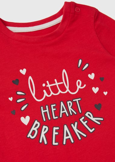 Baby Red Heart Breaker Top (Newborn-23mths)