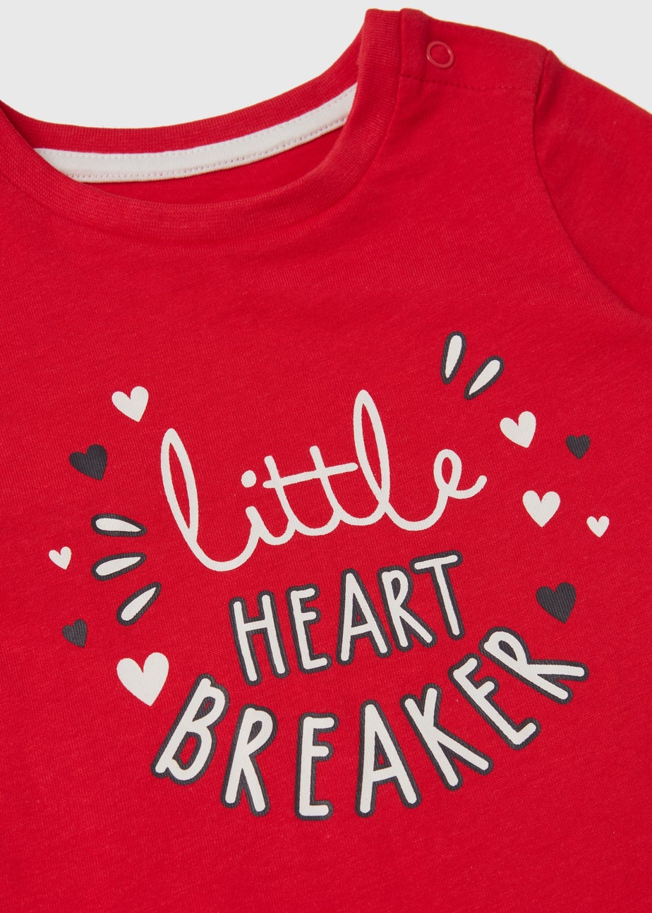 Baby Red Heart Breaker Top (Newborn-23mths)
