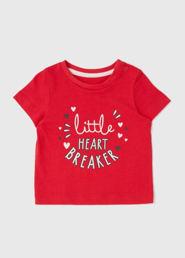 Baby Red Heart Breaker Top (Newborn-23mths)