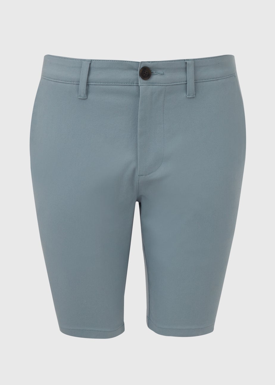 Blue Slim Fit Chino Shorts