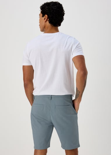 Blue Slim Fit Chino Shorts