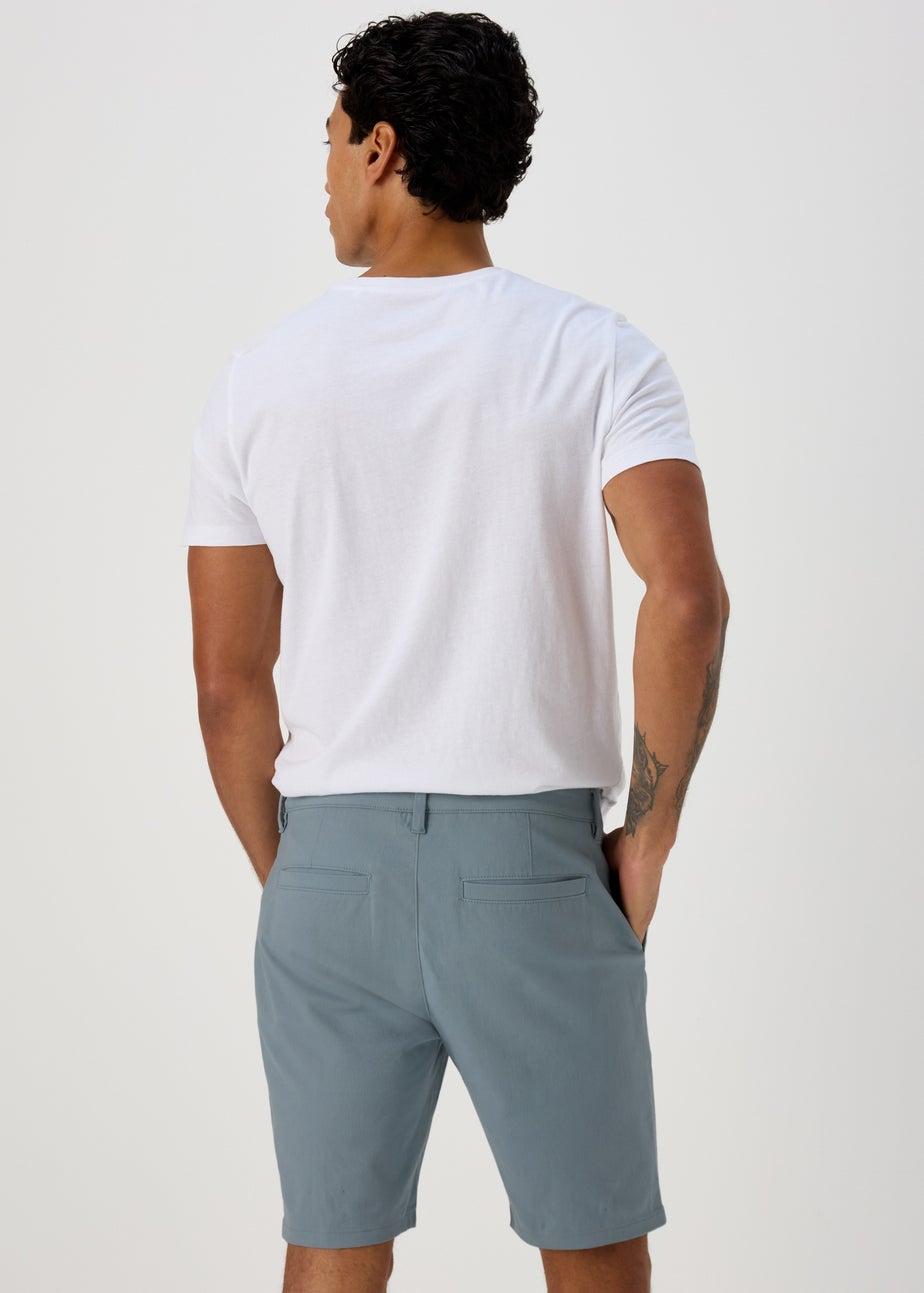 Blue Slim Fit Chino Shorts