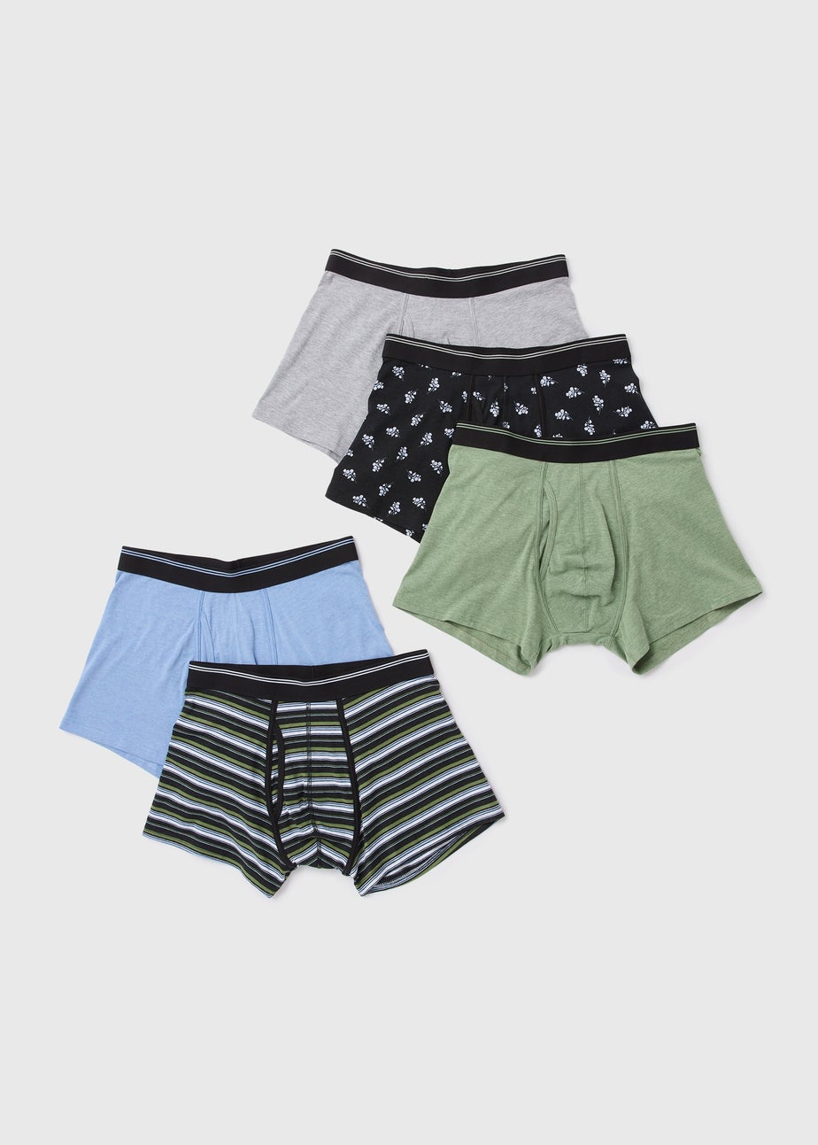 5 Pack Khaki Spring Keyhole Boxers