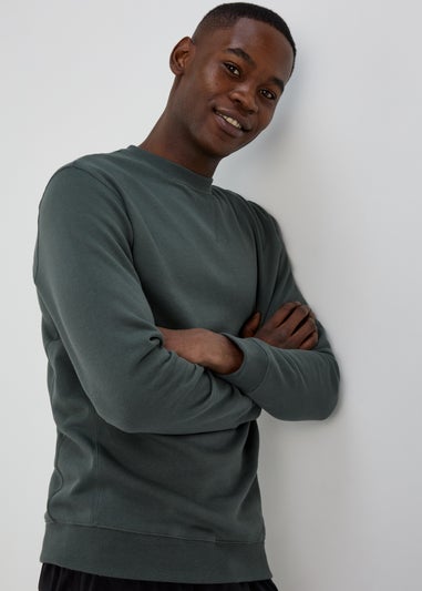 Green Essential Crewneck Sweatshirt