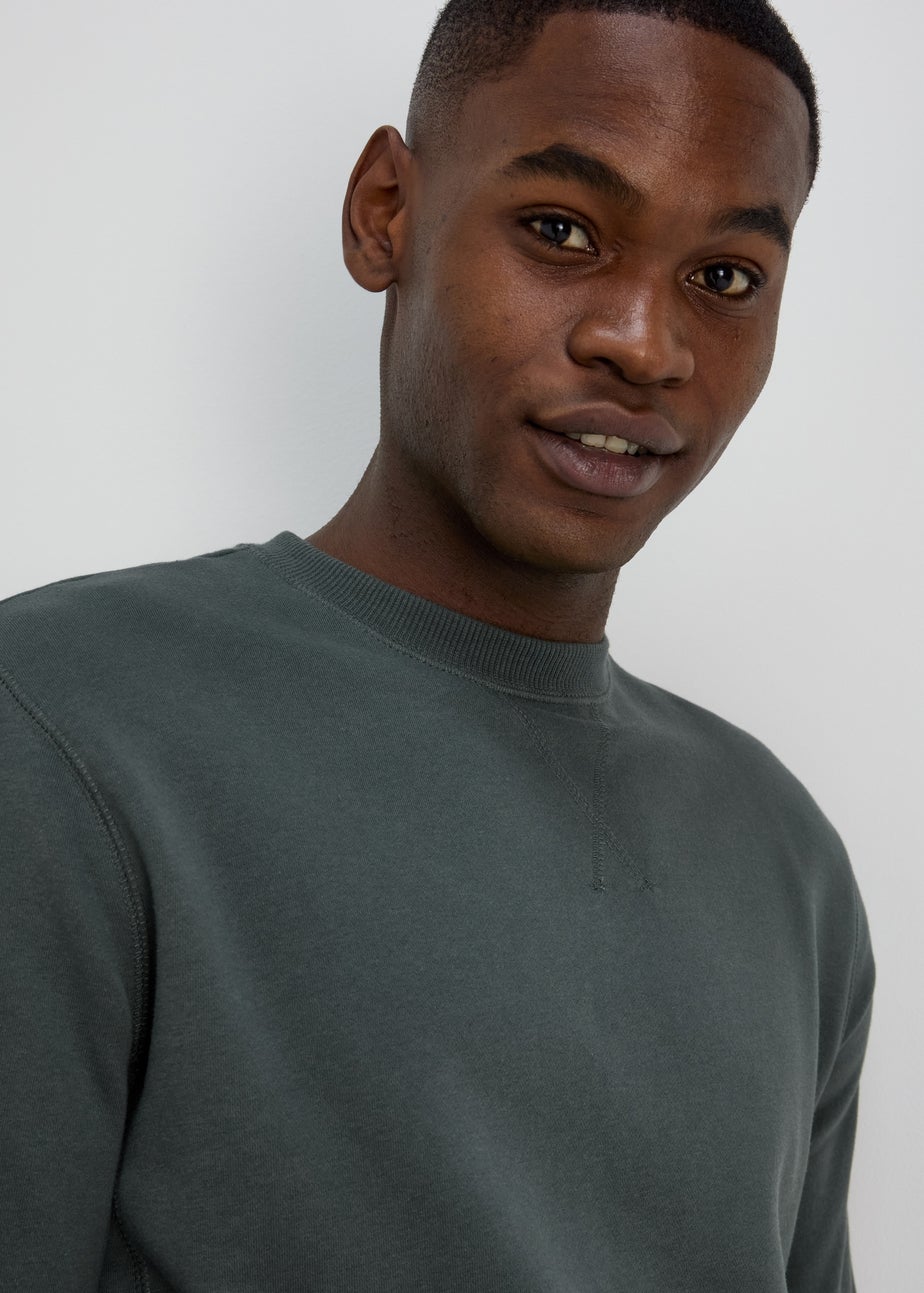 Green Essential Crewneck Sweatshirt