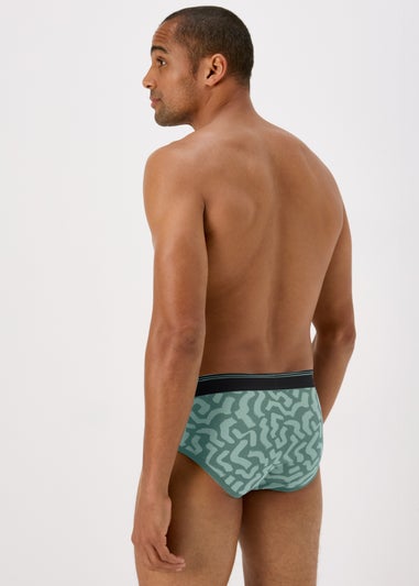 4 Pack Green Zig Zag Briefs