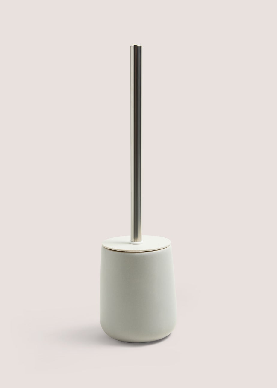 Grey Ceramic Toilet Brush (37cm x 10cm)