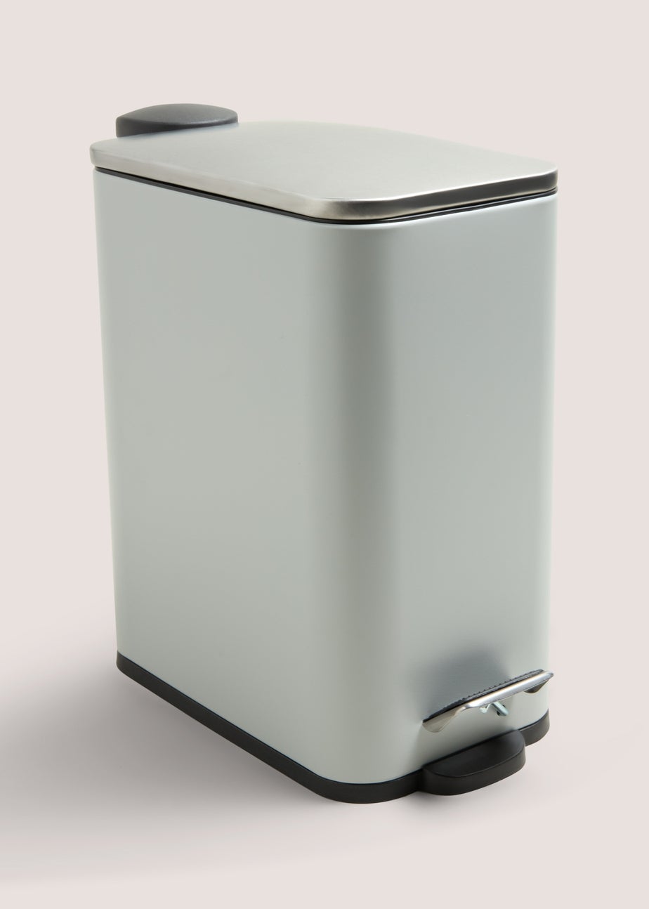 Bathroom Grey Modern Metal Bin (28cm x 25cm)