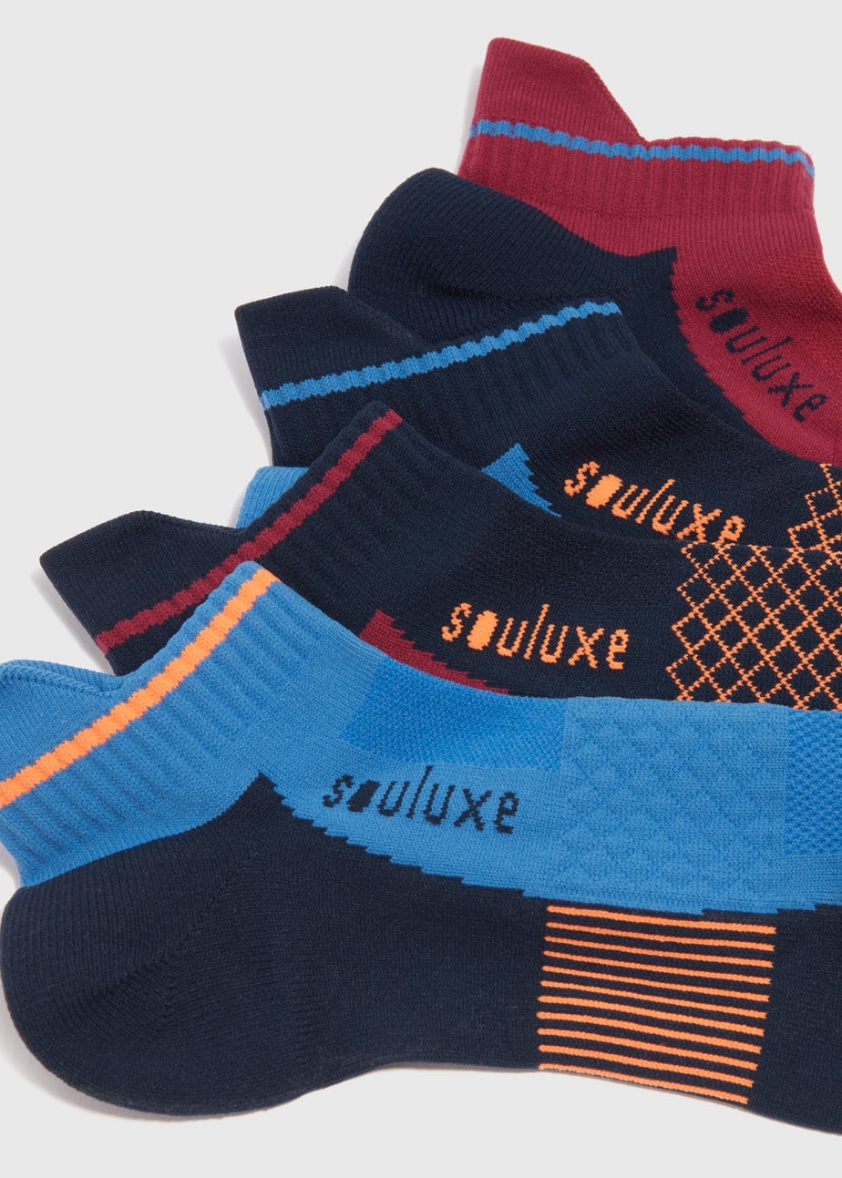 Souluxe 4 Pack Multicoloured Sports Socks