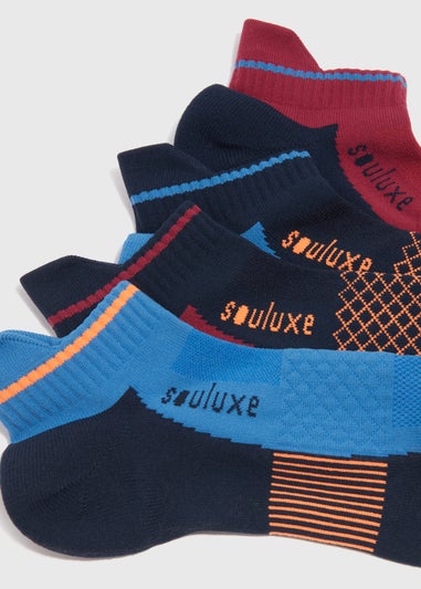 Souluxe 4 Pack Multicoloured Sports Socks