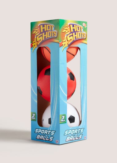 Kids 3 Pack Sports Balls