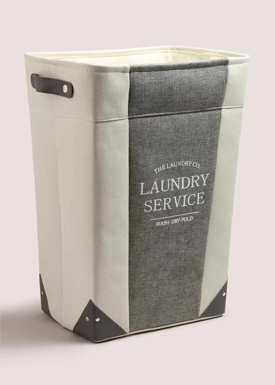 Laundry Co Grey Fabric Laundry Bag (55x40x30cm)