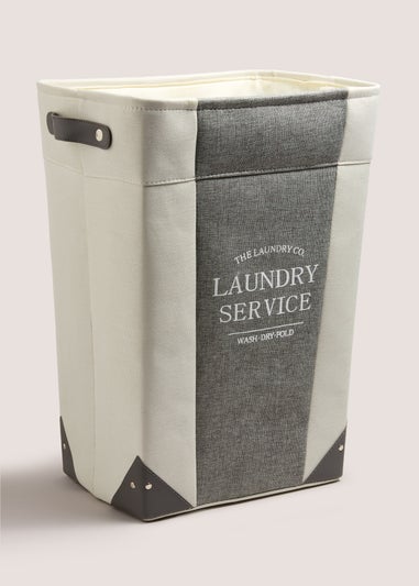 Laundry Co Grey Fabric Laundry Bag (55x40x30cm)