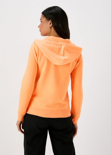 Orange Zip Hoodie
