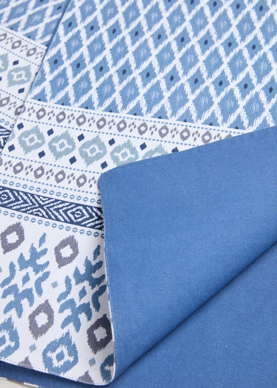 Indigo Printed Runner (220cm x 35cm)