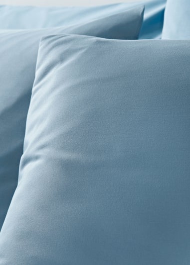Plain Light Blue Dyed Duvet Set