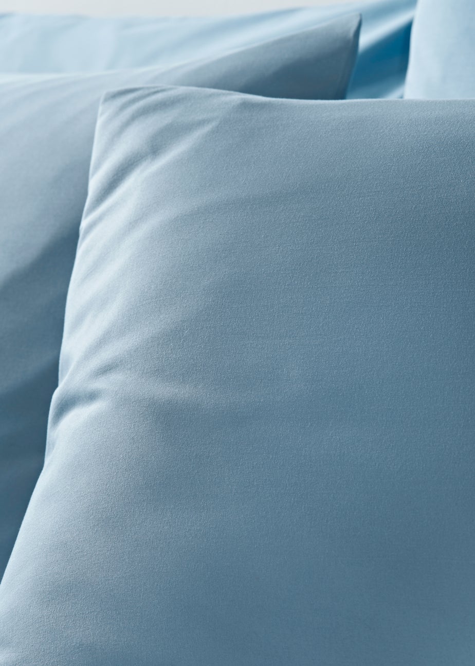 Plain Light Blue Dyed Duvet Set