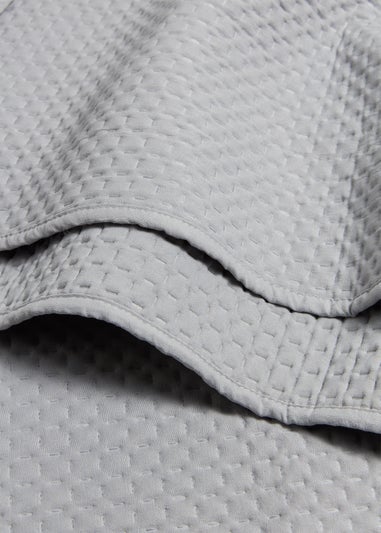 Grey Washed Pinsonic Bedspread (235cm x 235cm)