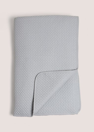 Grey Washed Pinsonic Bedspread (235cm x 235cm)