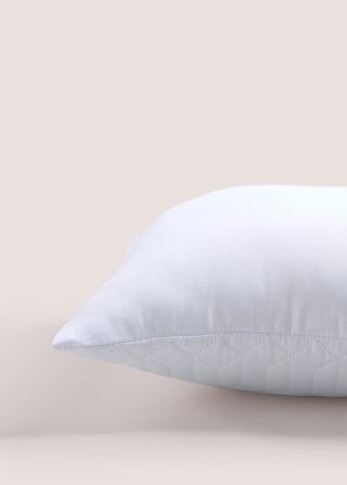 White Geo Print Pinsonic Cushion (40cm x 40cm)