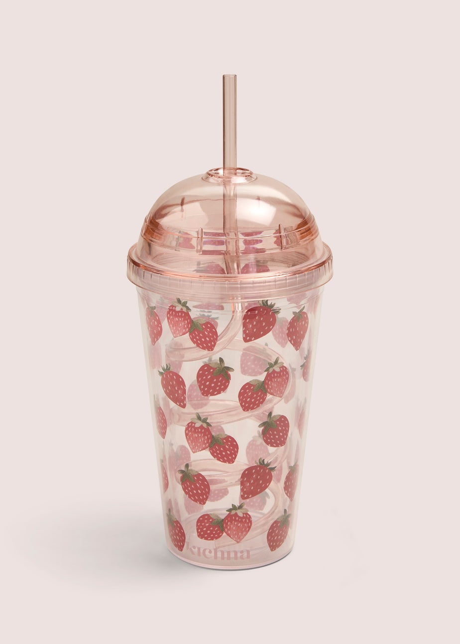 Red Strawberry Water Bottle