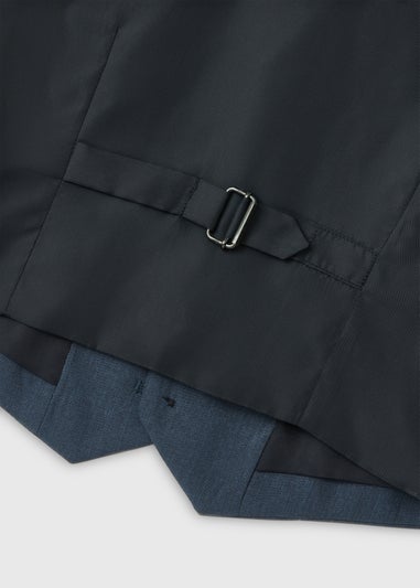 Boys Panama Blue Formal Waistcoat (2-13yrs)