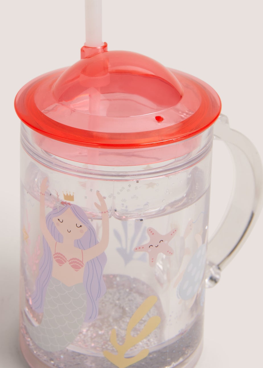 Kids Multicolour Mermaid Glitter Tumbler