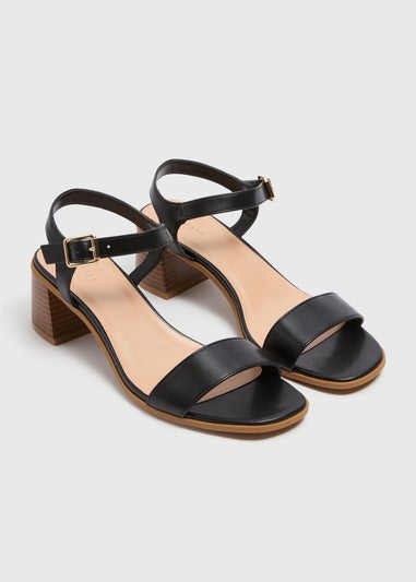 Black Causal Block Heels