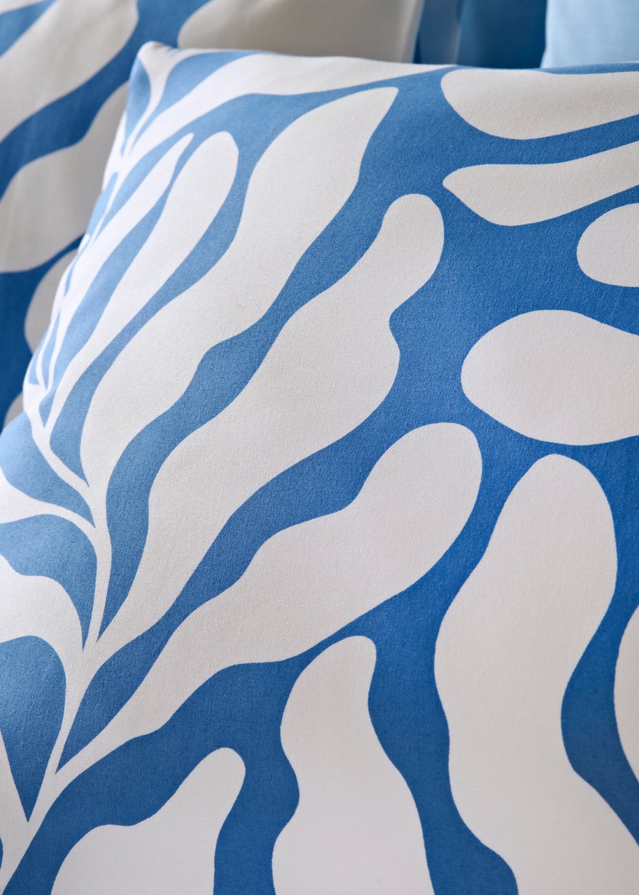 Blue Sorbet Abstract Print Duvet Set
