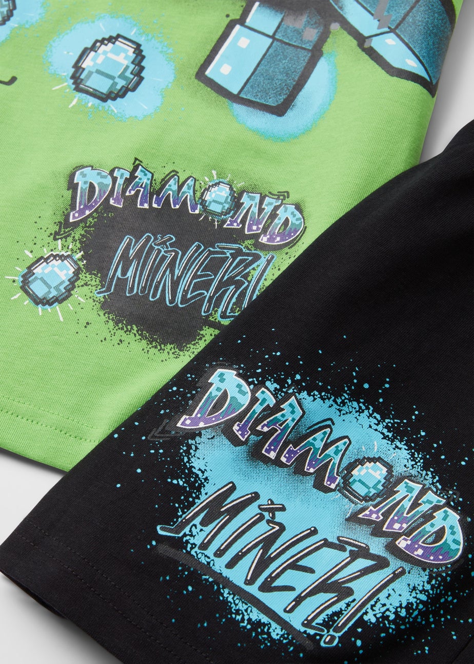 Minecraft Boys Black Pyjama Set (5-12yrs)