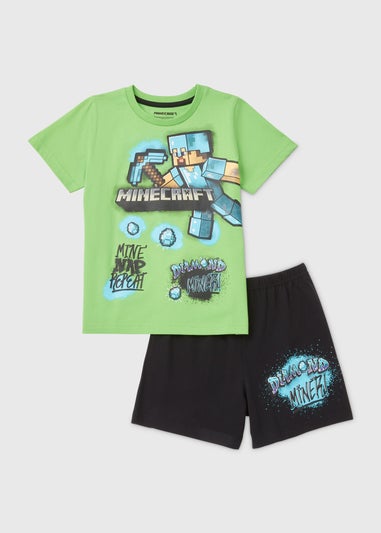 Minecraft Boys Black Pyjama Set (5-12yrs)