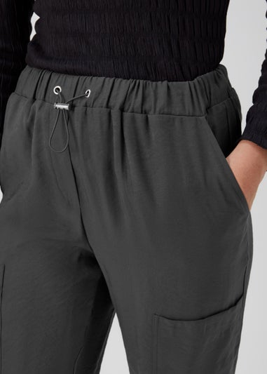 Charcoal Parachute Trousers