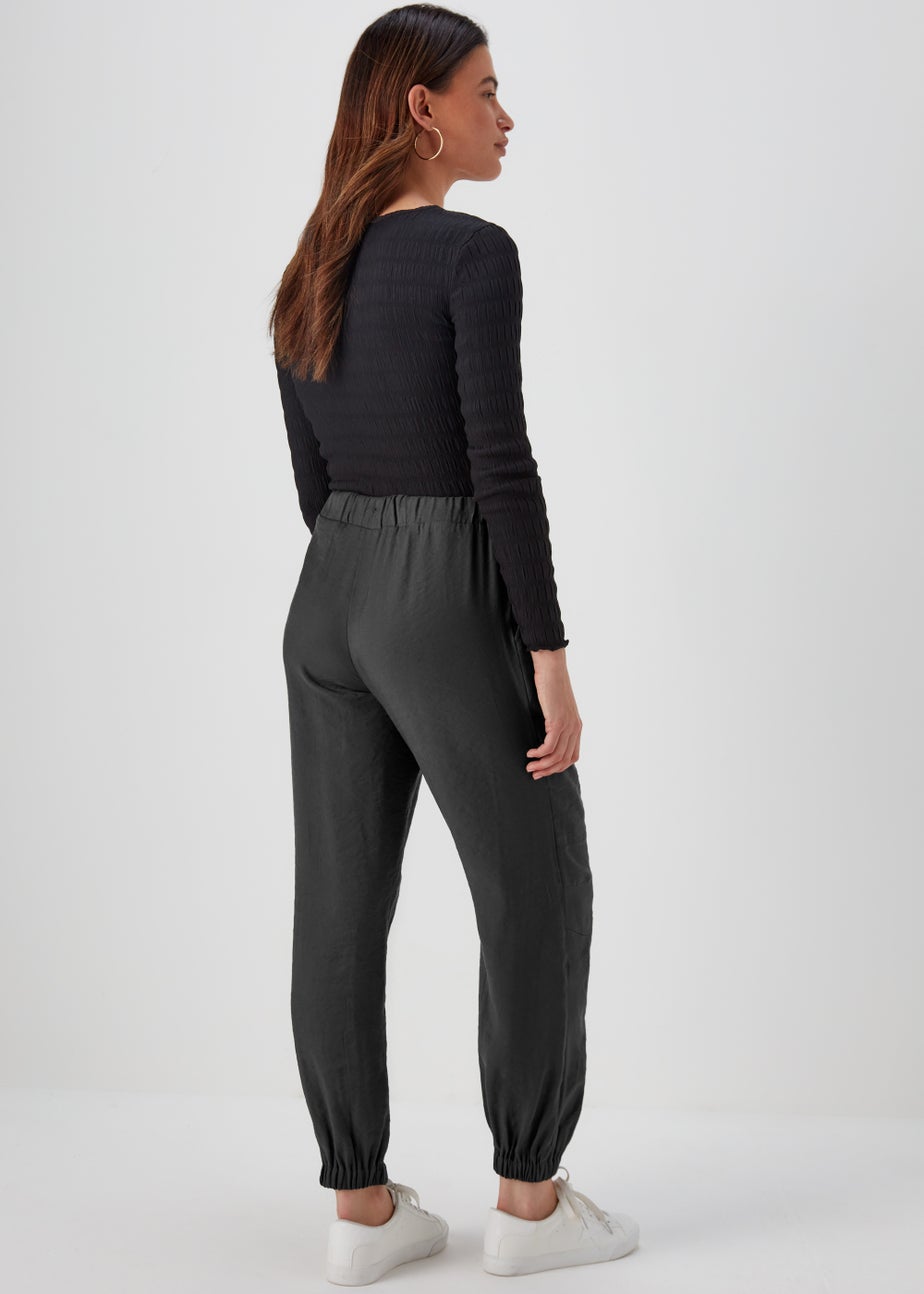 Charcoal Parachute Trousers