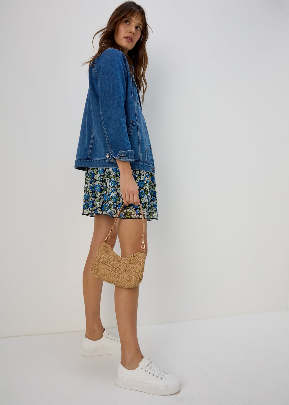 Natural Straw Camera Bag