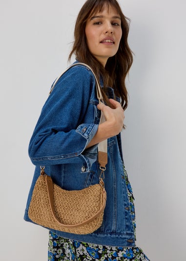 Natural Straw Camera Bag